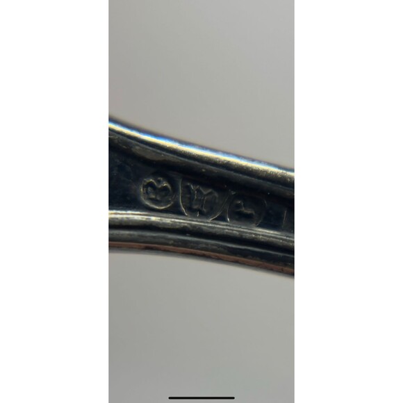 Hallmarked Watson Sterling Silver Tea Strainer WITH Drip Tray - Picture 12 of 12